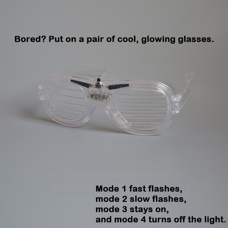 Shutter LED Glasses