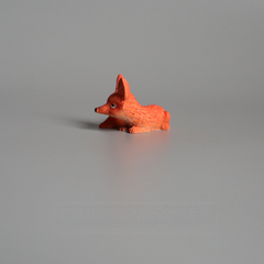 Crouching Red Fox