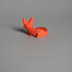 Crouching Red Fox