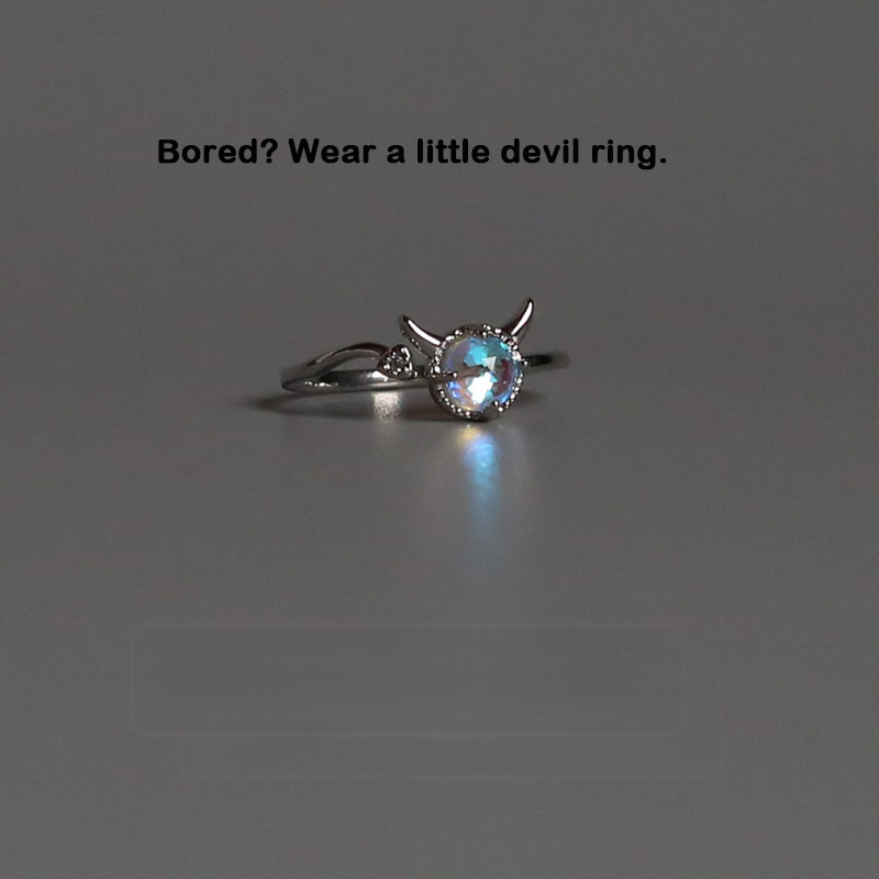 Little Devil Moonstone Ring